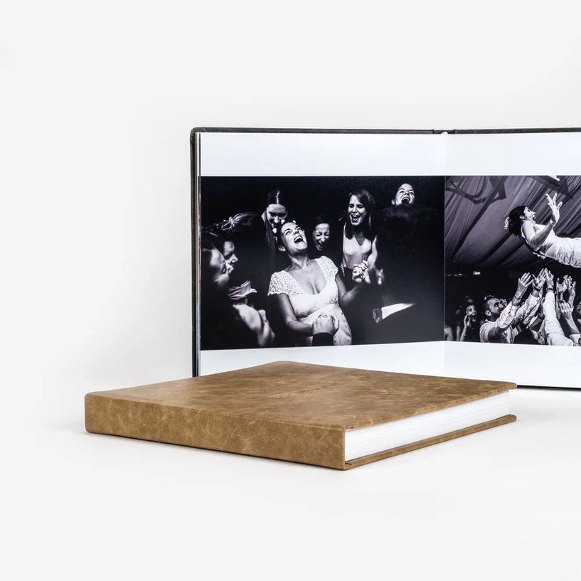 Leren fotoalbum — beeld 1