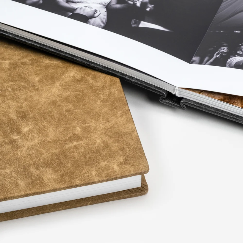 Leren fotoalbum — beeld 3